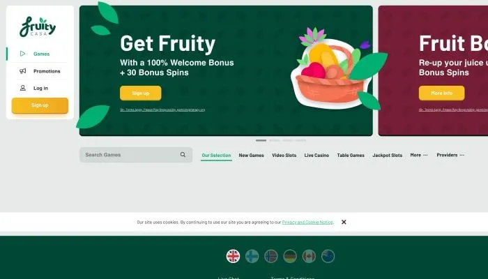 Fruity Casa Casino Review Header