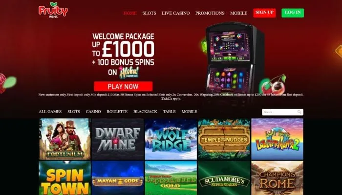 Fruity Wins Casino Review Header