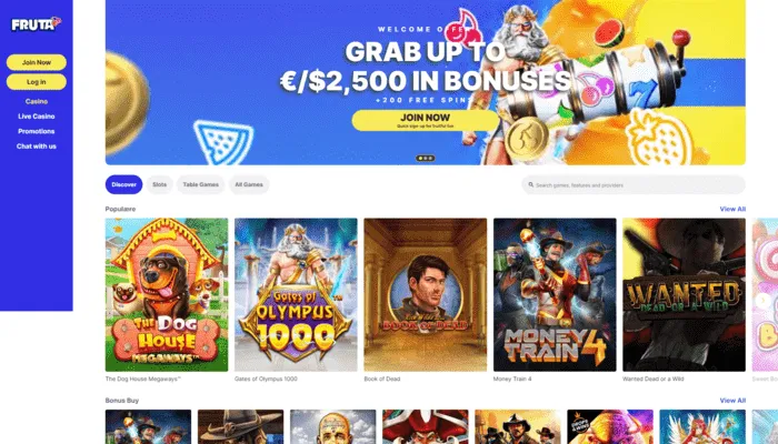 Fruta Casino Review Header
