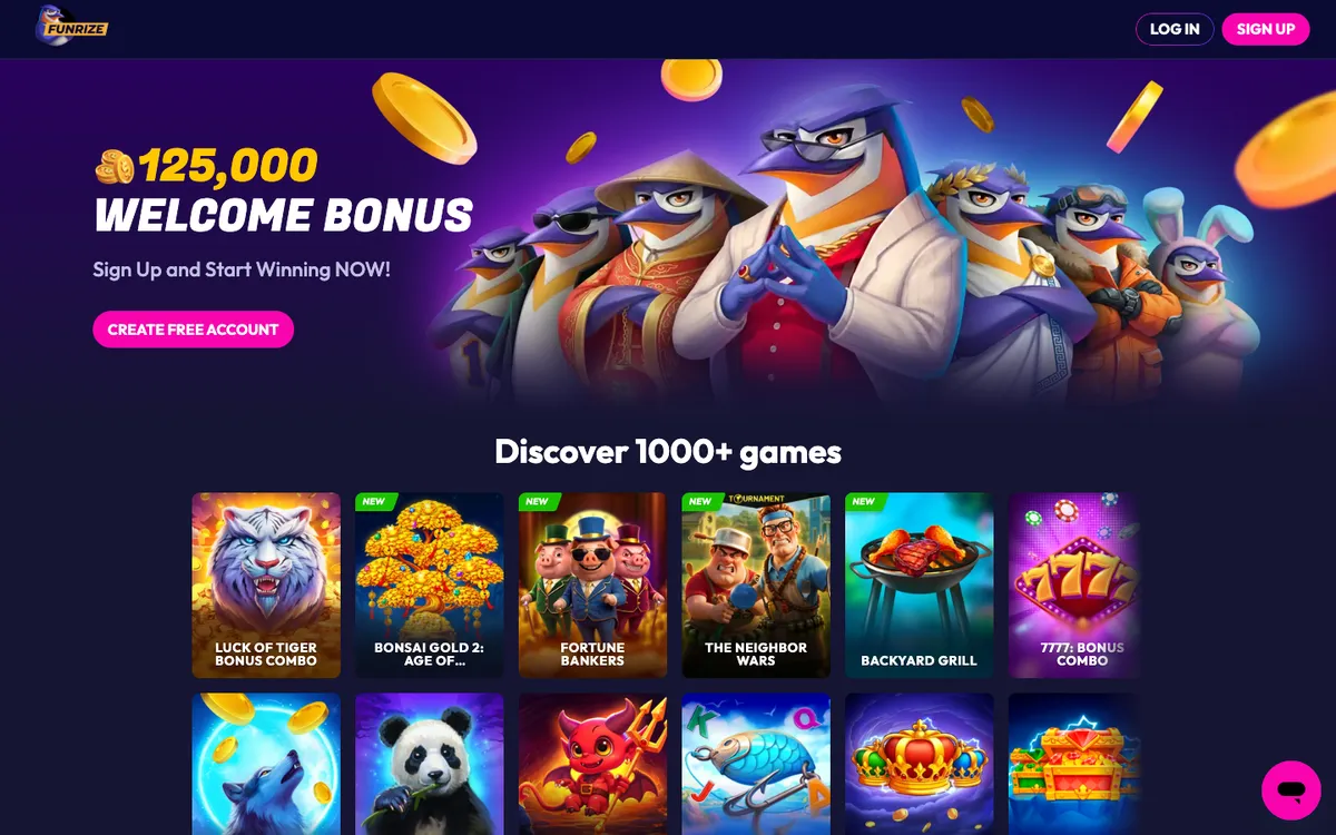 Funrize Casino Review Header