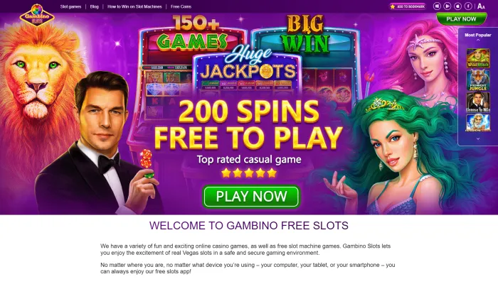 Gambino Slots Casino Review Header
