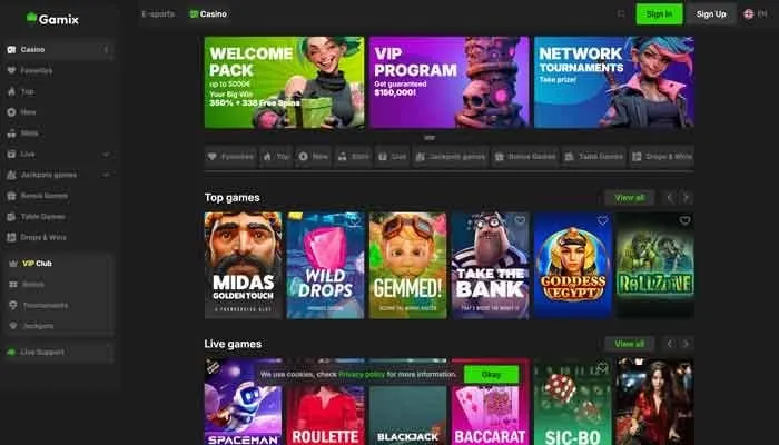Gamix.bet Casino Review Header