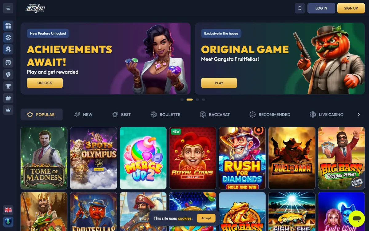 Gangsta Casino Review Header