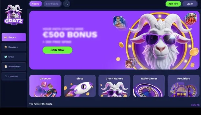 Goatz Casino Review Header