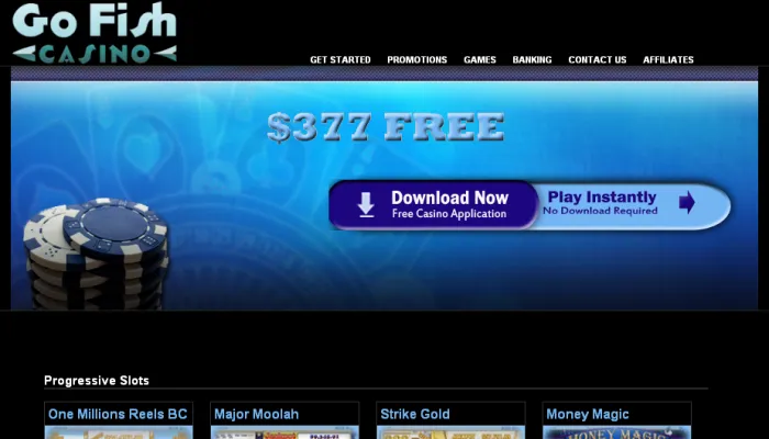 GoFish Casino Review Header