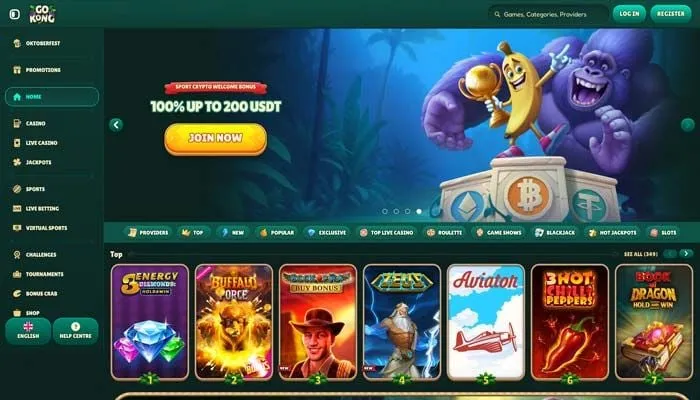 GoKong Casino Review Header