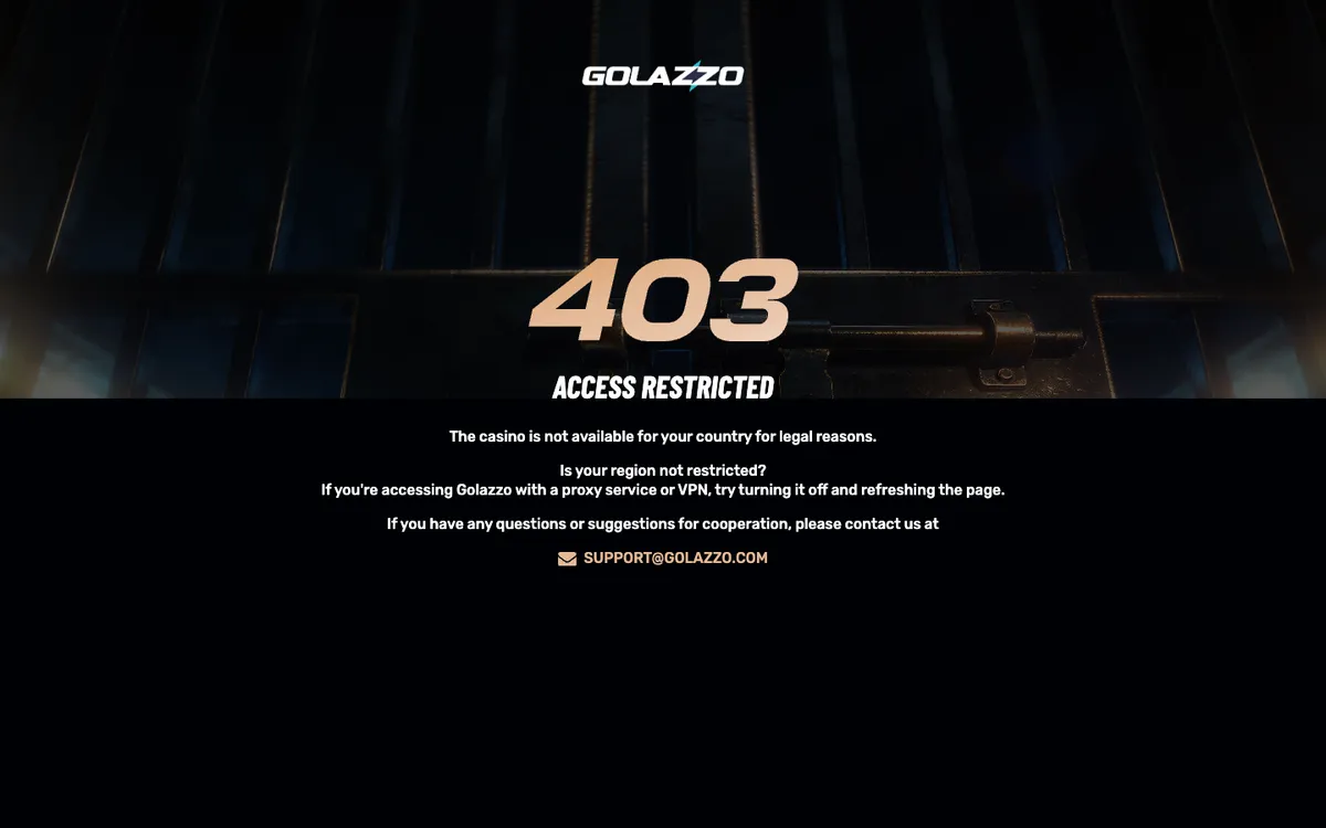Golazzo Casino Review Header