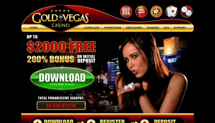 Gold Vegas Casino Review Header