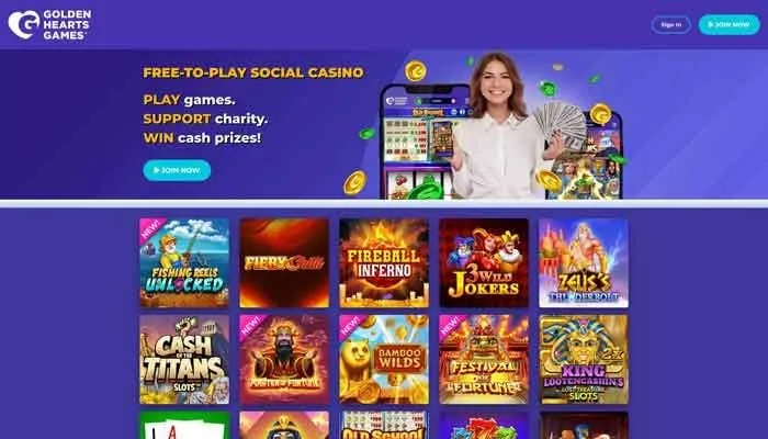 Golden Hearts Games Casino Review Header