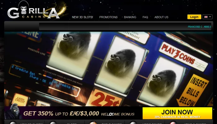 Gorilla Casino Review Header