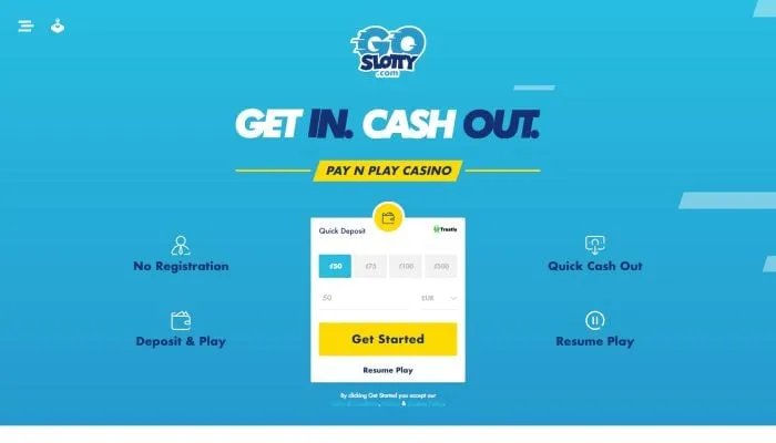 GoSlotty Casino Review Header