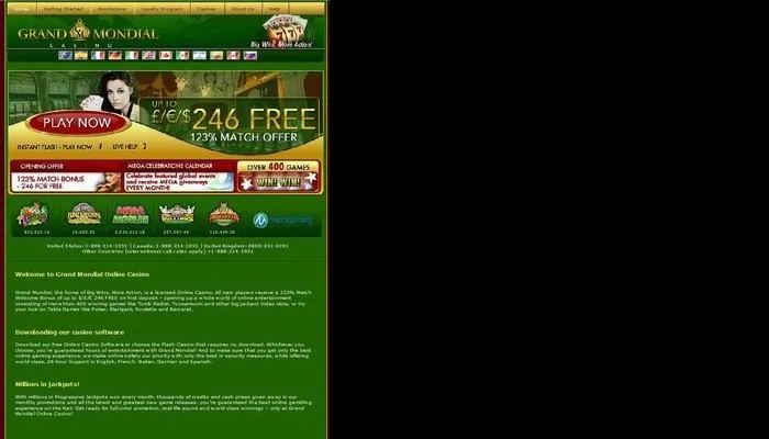 Grand Mondial Casino Review Header