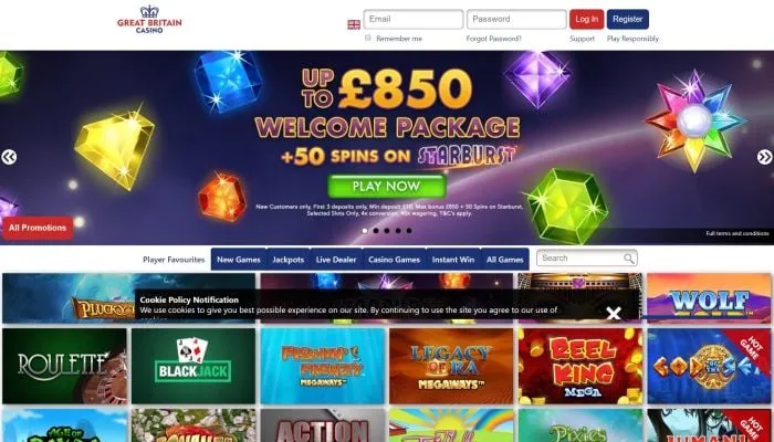 Great Britain Casino Review Header