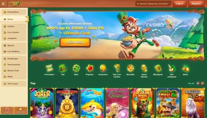 Greenluck Casino Review Header