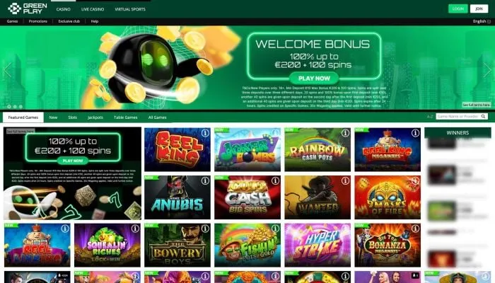 Greenplay Casino Review Header