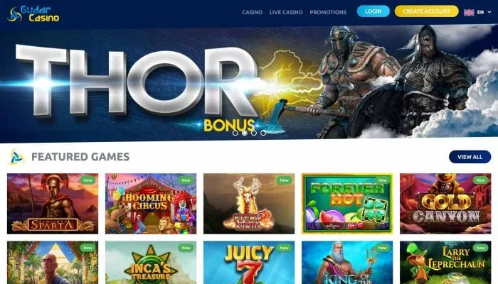 Gudar Casino Review Header