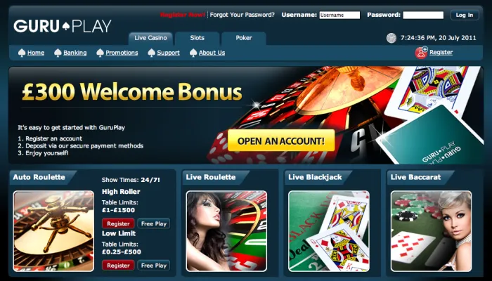 GuruPlay Casino Review Header