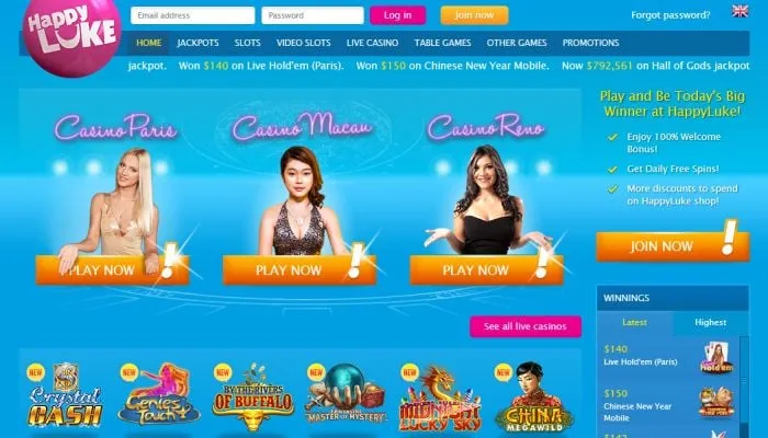 HappyLuke Casino Review Header