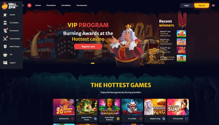 HellSpin Casino Review Header