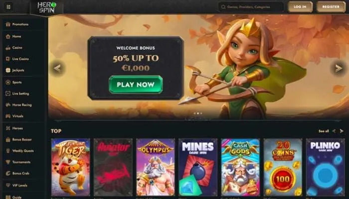 HeroSpin Casino Review Header