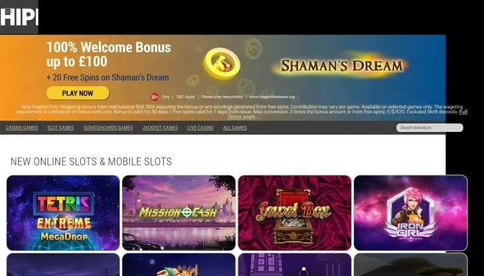 Hippozino Casino Review Header
