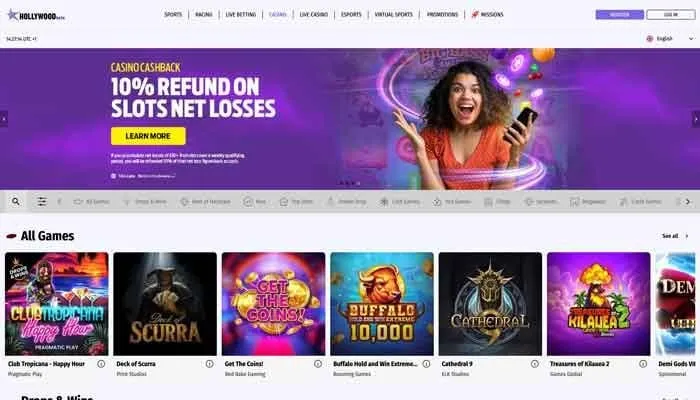 Hollywoodbets Casino Review Header