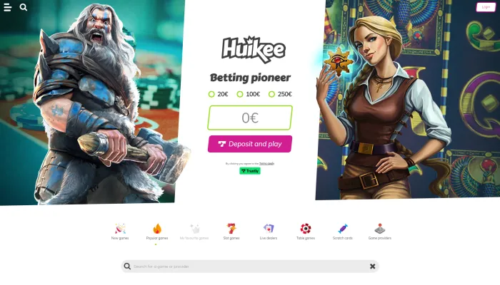 Huikee Casino Review Header
