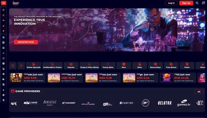IntellectBet Casino Review Header