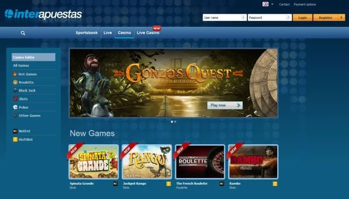 Interapuestas Casino Review Header