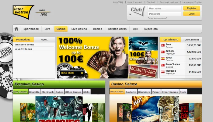Interwetten Casino Review Header