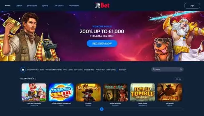 JaaBet Casino Review Header