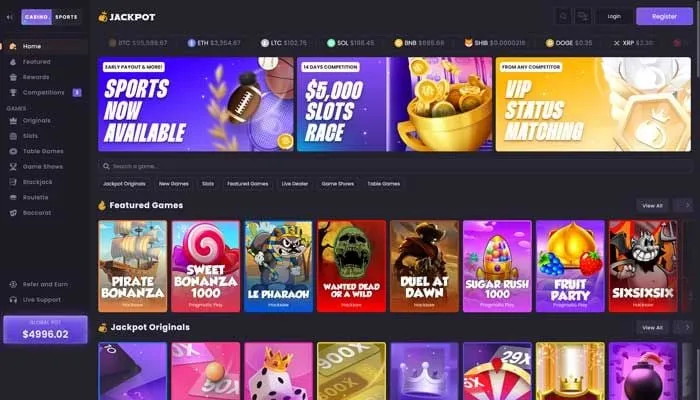 Jackpot.bet Casino Review Header