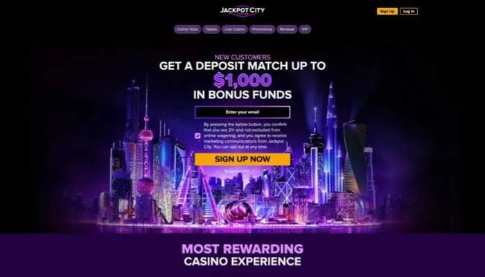 Jackpot City Casino USA Review Header