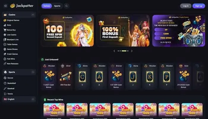 Jackpotter Casino Review Header