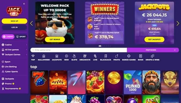 Jacktop Casino Review Header