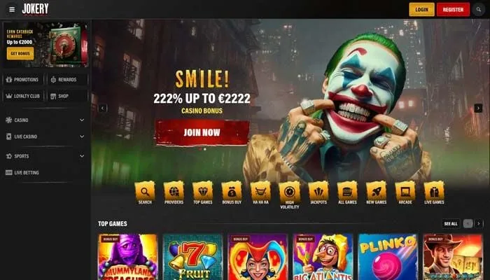 Jokery Casino Review Header