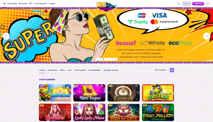 Kim Vegas Casino Review Header