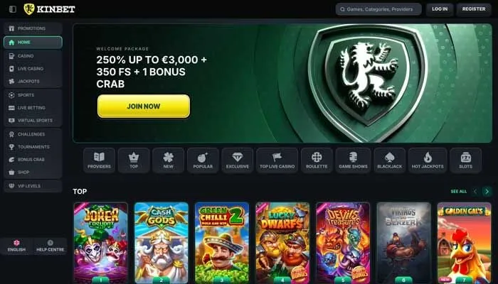 Kinbet Casino Review Header