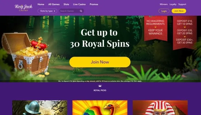 King Jack Casino Review Header