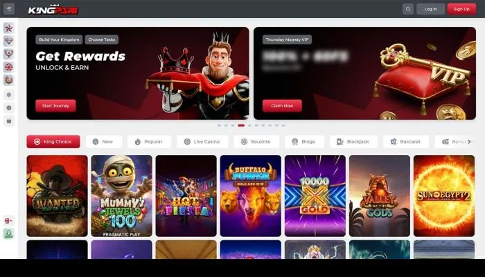 Kingpari Casino Review Header
