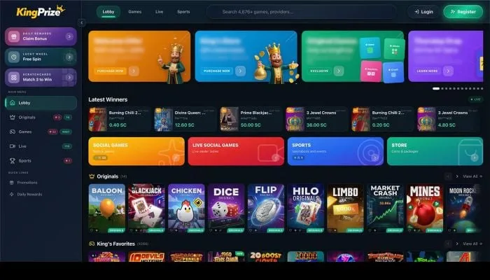 KingPrize Casino Review Header