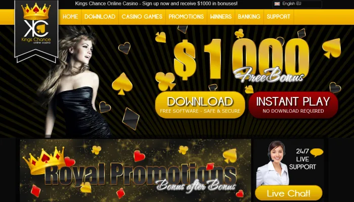 Kings Chance Casino Review Header