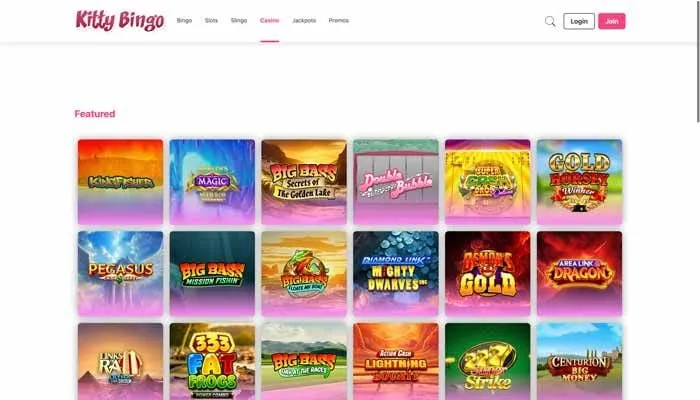 Kitty Bingo Casino Review Header