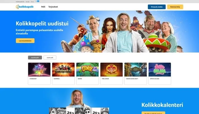 Kolikkopelit Casino Review Header