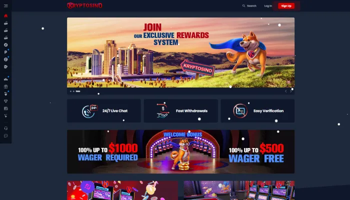 Kryptosino Casino Review Header