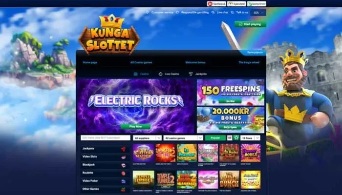 Kungaslottet Casino Review Header