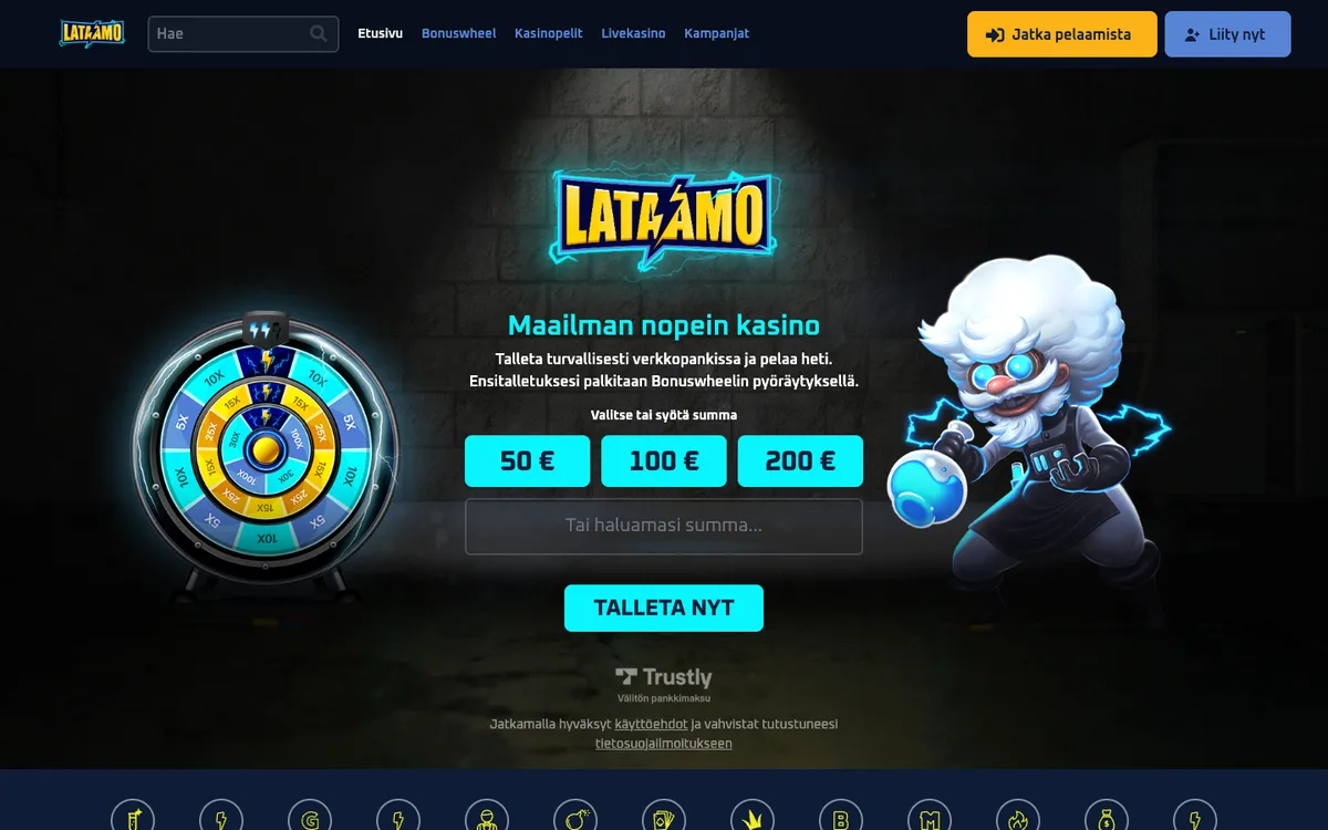 Lataamo Casino Review Header