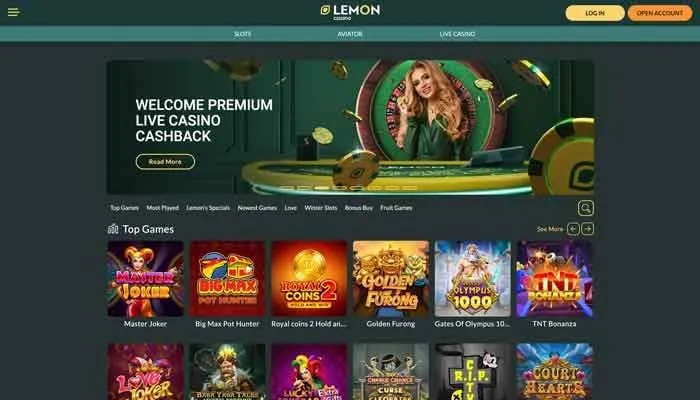 Lemon Casino Review Header