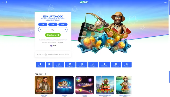 Lempi Casino Review Header