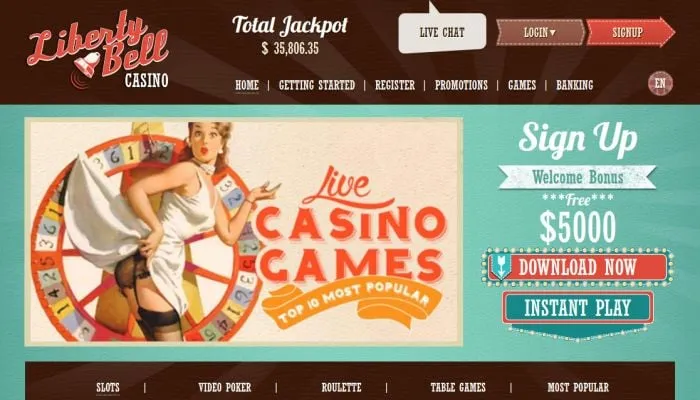 Liberty Bell Casino Review Header
